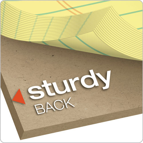 Ampad® wholesale. Perforated Writing Pads, Narrow Rule, 5 X 8, Canary, 50 Sheets, Dozen. HSD Wholesale: Janitorial Supplies, Breakroom Supplies, Office Supplies.