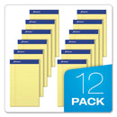 Ampad® wholesale. Perforated Writing Pads, Narrow Rule, 5 X 8, Canary, 50 Sheets, Dozen. HSD Wholesale: Janitorial Supplies, Breakroom Supplies, Office Supplies.