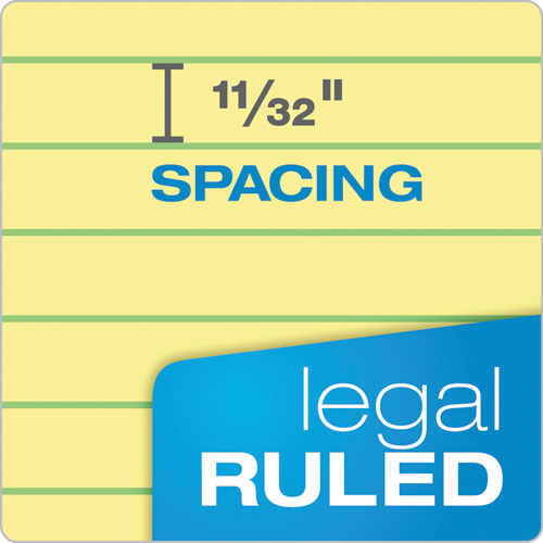 Ampad® wholesale. Perforated Writing Pads, Wide-legal Rule, 8.5 X 11.75, Canary, 50 Sheets, Dozen. HSD Wholesale: Janitorial Supplies, Breakroom Supplies, Office Supplies.