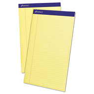 Ampad® wholesale. Perforated Writing Pads, Wide-legal Rule, 8.5 X 14, Canary, 50 Sheets, Dozen. HSD Wholesale: Janitorial Supplies, Breakroom Supplies, Office Supplies.