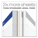 Ampad® wholesale. Double Sheet Pads, Wide-legal Rule, 8.5 X 11.75, White, 100 Sheets. HSD Wholesale: Janitorial Supplies, Breakroom Supplies, Office Supplies.
