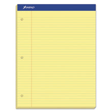 Load image into Gallery viewer, Ampad® wholesale. Double Sheet Pads, Narrow Rule, 8.5 X 11.75, Canary, 100 Sheets. HSD Wholesale: Janitorial Supplies, Breakroom Supplies, Office Supplies.