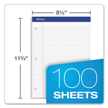 Load image into Gallery viewer, Ampad® wholesale. Double Sheet Pads, Medium-college Rule, 8.5 X 11.75, White, 100 Sheets. HSD Wholesale: Janitorial Supplies, Breakroom Supplies, Office Supplies.