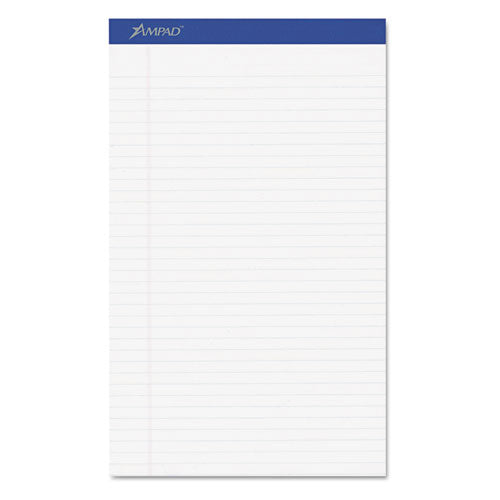 Ampad® wholesale. Perforated Writing Pads, Wide-legal Rule, 8.5 X 14, White, 50 Sheets, Dozen. HSD Wholesale: Janitorial Supplies, Breakroom Supplies, Office Supplies.
