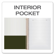 Load image into Gallery viewer, Ampad® wholesale. Gold Fibre Personal Notebooks, 1 Subject, Medium-college Rule, Classic Green Cover, 7 X 5, 100 Sheets. HSD Wholesale: Janitorial Supplies, Breakroom Supplies, Office Supplies.