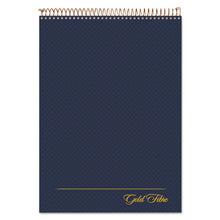 Load image into Gallery viewer, Ampad® wholesale. Gold Fibre Wirebound Writing Pad W- Cover, 1 Subject, Project Notes, Navy Cover, 8.5 X 11.75, 70 Sheets. HSD Wholesale: Janitorial Supplies, Breakroom Supplies, Office Supplies.