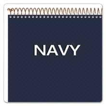 Load image into Gallery viewer, Ampad® wholesale. Gold Fibre Wirebound Writing Pad W- Cover, 1 Subject, Project Notes, Navy Cover, 8.5 X 11.75, 70 Sheets. HSD Wholesale: Janitorial Supplies, Breakroom Supplies, Office Supplies.