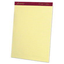 Load image into Gallery viewer, Ampad® wholesale. Gold Fibre Canary Quadrille Pads, 4 Sq-in Quadrille Rule, 8.5 X 11.75, Canary, 50 Sheets. HSD Wholesale: Janitorial Supplies, Breakroom Supplies, Office Supplies.