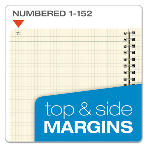 Ampad® wholesale. Computation Book, 4 Sq-in Quadrille Rule, 11.75 X 9.25, Antique Ivory, 76 Sheets. HSD Wholesale: Janitorial Supplies, Breakroom Supplies, Office Supplies.