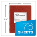 Ampad® wholesale. Computation Book, 4 Sq-in Quadrille Rule, 11.75 X 9.25, Antique Ivory, 76 Sheets. HSD Wholesale: Janitorial Supplies, Breakroom Supplies, Office Supplies.