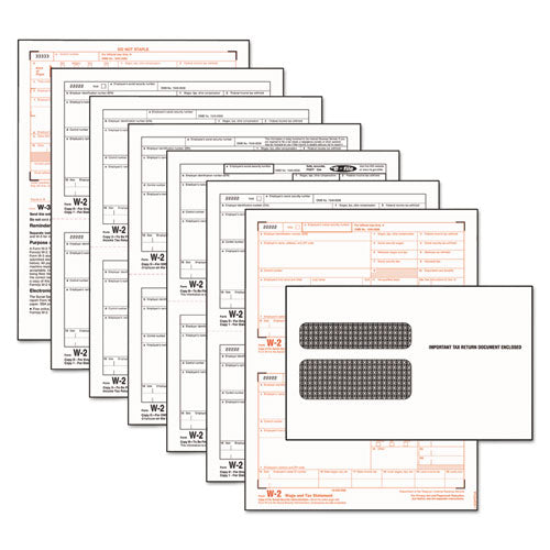 TOPS™ wholesale. TOPS W-2 Tax Form-envelope Kits, 8 1-2 X 5 1-2, 6-part, Inkjet-laser, 24 W-2s And 1 W-3. HSD Wholesale: Janitorial Supplies, Breakroom Supplies, Office Supplies.