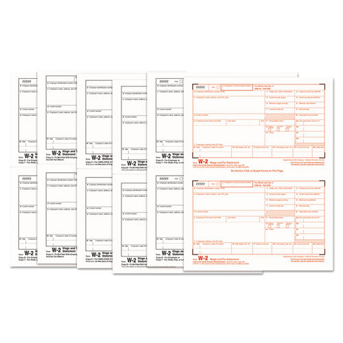 TOPS™ wholesale. TOPS W-2 Tax Forms, 6-part, 5.5 X 8.5, Inkjet-laser, 50 W-2s And 1 W-3. HSD Wholesale: Janitorial Supplies, Breakroom Supplies, Office Supplies.