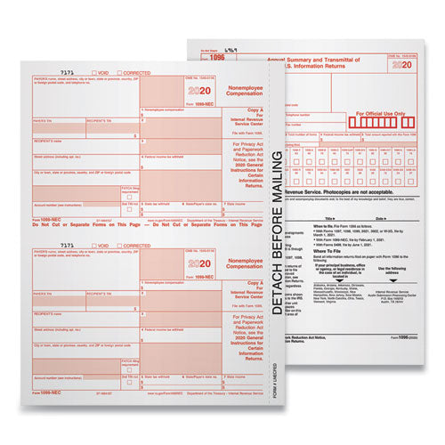 TOPS™ wholesale. TOPS 5-part 1099-nec Tax Forms, 8.5 X 11, 50-pack. HSD Wholesale: Janitorial Supplies, Breakroom Supplies, Office Supplies.