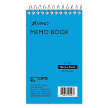 Load image into Gallery viewer, Ampad® wholesale. Memo Books, Narrow Rule, 3 X 5, White, 50 Sheets. HSD Wholesale: Janitorial Supplies, Breakroom Supplies, Office Supplies.