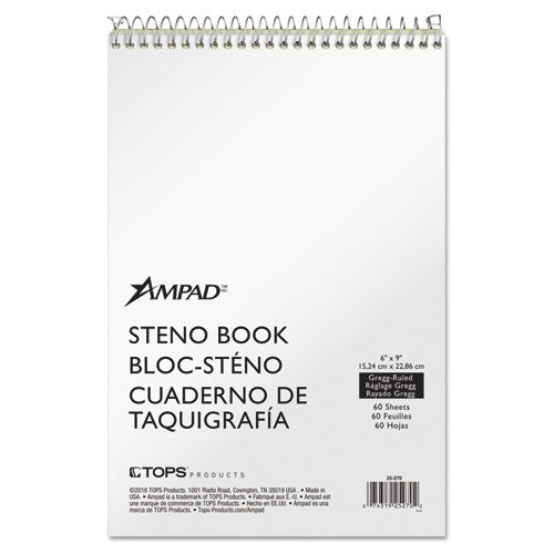 Ampad® wholesale. Steno Books, Gregg Rule, Tan Cover, 6 X 9, 60 Green Tint Sheets. HSD Wholesale: Janitorial Supplies, Breakroom Supplies, Office Supplies.