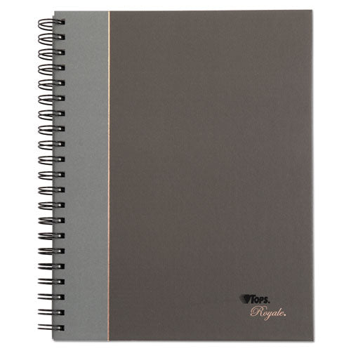 TOPS™ wholesale. TOPS Royale Wirebound Business Notebook, College, Black-gray, 8.25 X 5.88, 96 Sheets. HSD Wholesale: Janitorial Supplies, Breakroom Supplies, Office Supplies.