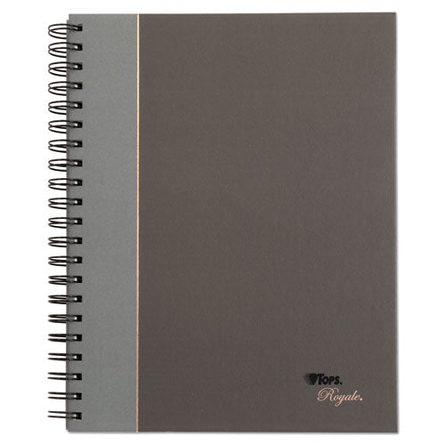TOPS™ wholesale. TOPS Royale Wirebound Business Notebook, College, Black-gray, 10.5 X 8, 96 Sheets. HSD Wholesale: Janitorial Supplies, Breakroom Supplies, Office Supplies.