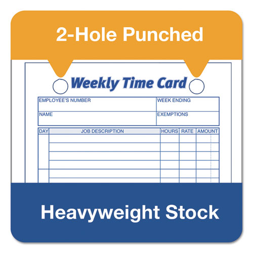 TOPS™ wholesale. TOPS Employee Time Card, Weekly, 4 1-4 X 6 3-4, 100-pack. HSD Wholesale: Janitorial Supplies, Breakroom Supplies, Office Supplies.