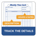TOPS™ wholesale. TOPS Employee Time Card, Weekly, 4 1-4 X 6 3-4, 100-pack. HSD Wholesale: Janitorial Supplies, Breakroom Supplies, Office Supplies.