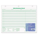 TOPS™ wholesale. TOPS Daily Attendance Card, 8 1-2 X 11, 50 Forms. HSD Wholesale: Janitorial Supplies, Breakroom Supplies, Office Supplies.