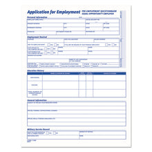 Load image into Gallery viewer, TOPS™ wholesale. TOPS Comprehensive Employee Application Form, 8 1-2 X 11, 25 Forms. HSD Wholesale: Janitorial Supplies, Breakroom Supplies, Office Supplies.