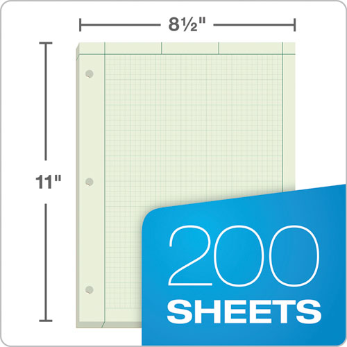 TOPS™ wholesale. TOPS Engineering Computation Pads, 5 Sq-in Quadrille Rule, 8.5 X 11, Green Tint, 200 Sheets. HSD Wholesale: Janitorial Supplies, Breakroom Supplies, Office Supplies.