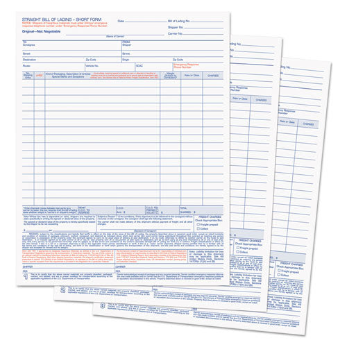 TOPS™ wholesale. TOPS Bill Of Lading,16-line, 8-1-2 X 11, Three-part Carbonless, 50 Forms. HSD Wholesale: Janitorial Supplies, Breakroom Supplies, Office Supplies.