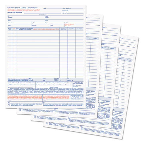 TOPS™ wholesale. TOPS Bill Of Lading,16-line, 8-1-2 X 11, Four-part Carbonless, 50 Forms. HSD Wholesale: Janitorial Supplies, Breakroom Supplies, Office Supplies.
