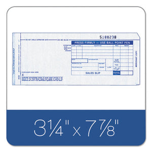 TOPS™ wholesale. TOPS Credit Card Sales Slip, 7 7-8 X 3-1-4, Three-part Carbonless, 100 Forms. HSD Wholesale: Janitorial Supplies, Breakroom Supplies, Office Supplies.