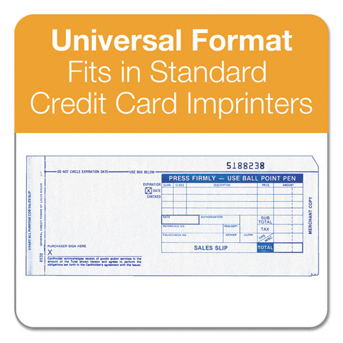 TOPS™ wholesale. TOPS Credit Card Sales Slip, 7 7-8 X 3-1-4, Three-part Carbonless, 100 Forms. HSD Wholesale: Janitorial Supplies, Breakroom Supplies, Office Supplies.