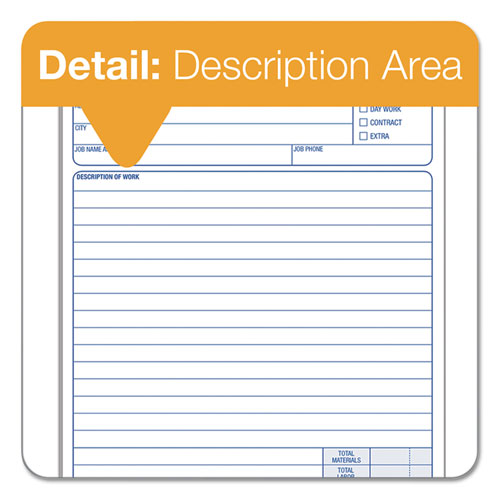TOPS™ wholesale. TOPS Snap-off Job Work Order Form, 5 2-3" X 8 5-8", Three-part Carbonless, 50 Forms. HSD Wholesale: Janitorial Supplies, Breakroom Supplies, Office Supplies.