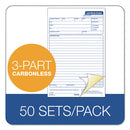 TOPS™ wholesale. TOPS Snap-off Job Work Order Form, 5 2-3" X 8 5-8", Three-part Carbonless, 50 Forms. HSD Wholesale: Janitorial Supplies, Breakroom Supplies, Office Supplies.