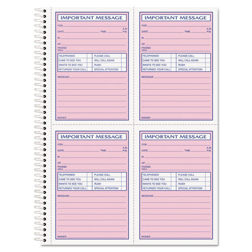 TOPS™ wholesale. TOPS Telephone Message Book, Fax-mobile Section, 5 1-2 X 3 3-16, Two-part, 200-book. HSD Wholesale: Janitorial Supplies, Breakroom Supplies, Office Supplies.