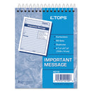 TOPS™ wholesale. TOPS Telephone Message Book With Fax-mobile Section, 4-1-4 X 5 1-2, Two-part, 50-book. HSD Wholesale: Janitorial Supplies, Breakroom Supplies, Office Supplies.