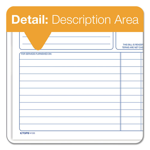 TOPS™ wholesale. TOPS Spiralbound Service Invoices, 8 1-2 X 7-3-4, Two-part Carbonless, 50 Sets-book. HSD Wholesale: Janitorial Supplies, Breakroom Supplies, Office Supplies.