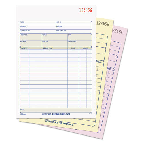 TOPS™ wholesale. TOPS Sales Order Book, 5-9-16 X 7-15-16, Three-part Carbonless, 50 Sets-book. HSD Wholesale: Janitorial Supplies, Breakroom Supplies, Office Supplies.