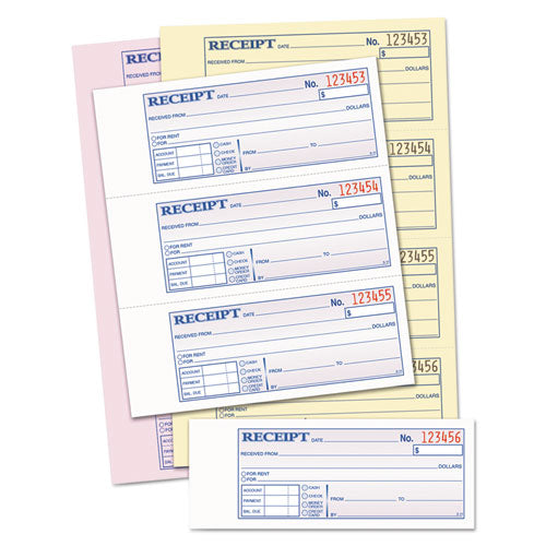 TOPS™ wholesale. TOPS Money-rent Receipt Books, 2-3-4 X 7 1-8, Three-part Carbonless, 100 Sets-book. HSD Wholesale: Janitorial Supplies, Breakroom Supplies, Office Supplies.