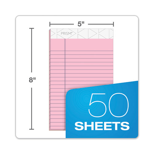 TOPS™ wholesale. TOPS Prism + Writing Pads, Narrow Rule, 5 X 8, Assorted Pastel Sheet Colors, 50 Sheets, 6-pack. HSD Wholesale: Janitorial Supplies, Breakroom Supplies, Office Supplies.