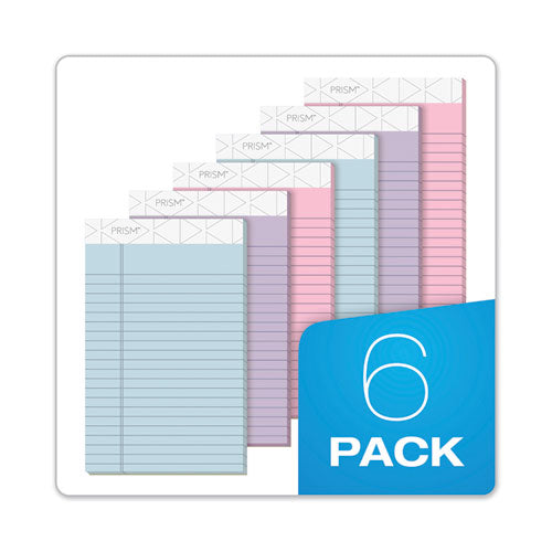 TOPS™ wholesale. TOPS Prism + Writing Pads, Narrow Rule, 5 X 8, Assorted Pastel Sheet Colors, 50 Sheets, 6-pack. HSD Wholesale: Janitorial Supplies, Breakroom Supplies, Office Supplies.