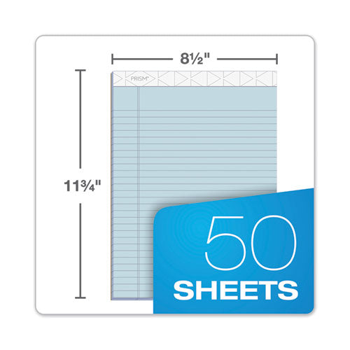 TOPS™ wholesale. TOPS Prism + Writing Pads, Wide-legal Rule, 8.5 X 11.75, Pastel Blue, 50 Sheets, 12-pack. HSD Wholesale: Janitorial Supplies, Breakroom Supplies, Office Supplies.