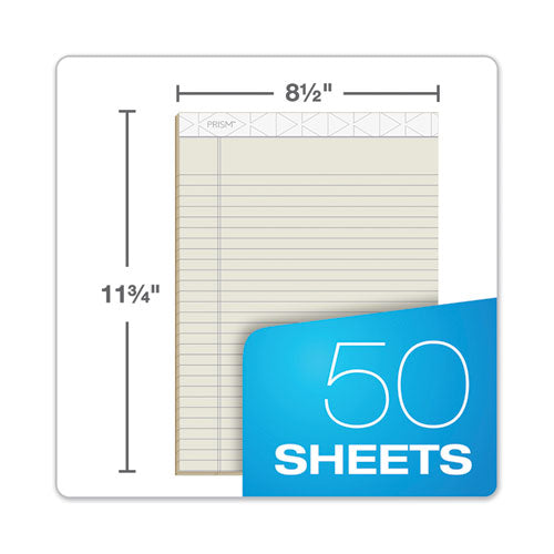 TOPS™ wholesale. TOPS Prism + Colored Writing Pads, Wide-legal Rule, 8.5 X 11.75, Ivory, 50 Sheets, 12-pack. HSD Wholesale: Janitorial Supplies, Breakroom Supplies, Office Supplies.