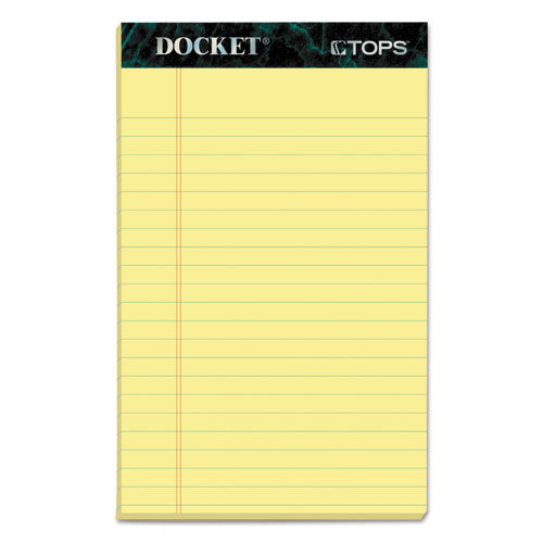TOPS™ wholesale. TOPS Docket Ruled Perforated Pads, Narrow Rule, 5 X 8, Canary, 50 Sheets, 12-pack. HSD Wholesale: Janitorial Supplies, Breakroom Supplies, Office Supplies.