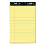 TOPS™ wholesale. TOPS Docket Ruled Perforated Pads, Narrow Rule, 5 X 8, Canary, 50 Sheets, 12-pack. HSD Wholesale: Janitorial Supplies, Breakroom Supplies, Office Supplies.