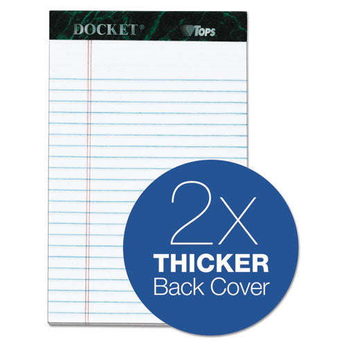 TOPS™ wholesale. TOPS Docket Ruled Perforated Pads, Narrow Rule, 5 X 8, White, 50 Sheets, 6-pack. HSD Wholesale: Janitorial Supplies, Breakroom Supplies, Office Supplies.