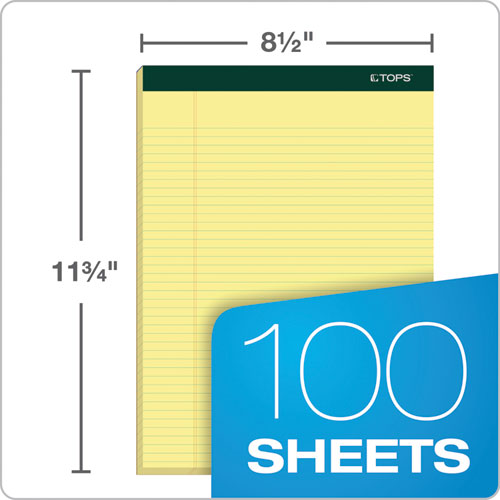 TOPS™ wholesale. TOPS Double Docket Ruled Pads, Narrow Rule, 8.5 X 11.75, Canary, 100 Sheets, 6-pack. HSD Wholesale: Janitorial Supplies, Breakroom Supplies, Office Supplies.