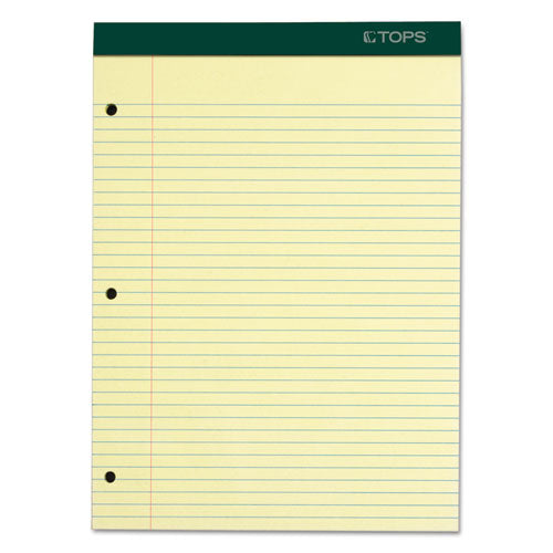 TOPS™ wholesale. TOPS Double Docket Ruled Pads, Medium-college Rule, 8.5 X 11.75, Canary, 100 Sheets. HSD Wholesale: Janitorial Supplies, Breakroom Supplies, Office Supplies.