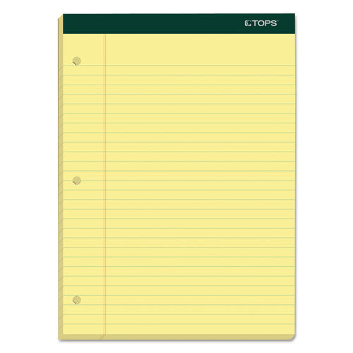 TOPS™ wholesale. TOPS Double Docket Ruled Pads, Wide-legal Rule, 8.5 X 11.75, Canary, 100 Sheets, 6-pack. HSD Wholesale: Janitorial Supplies, Breakroom Supplies, Office Supplies.