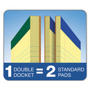 TOPS™ wholesale. TOPS Double Docket Ruled Pads, Pitman Rule, 8.5 X 11.75, Canary, 100 Sheets, 6-pack. HSD Wholesale: Janitorial Supplies, Breakroom Supplies, Office Supplies.