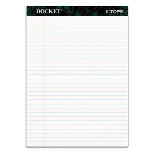 TOPS™ wholesale. TOPS Docket Ruled Perforated Pads, Wide-legal Rule, 8.5 X 11.75, White, 50 Sheets, 12-pack. HSD Wholesale: Janitorial Supplies, Breakroom Supplies, Office Supplies.