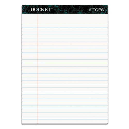 TOPS™ wholesale. TOPS Docket Ruled Perforated Pads, Wide-legal Rule, 8.5 X 11.75, White, 50 Sheets, 12-pack. HSD Wholesale: Janitorial Supplies, Breakroom Supplies, Office Supplies.